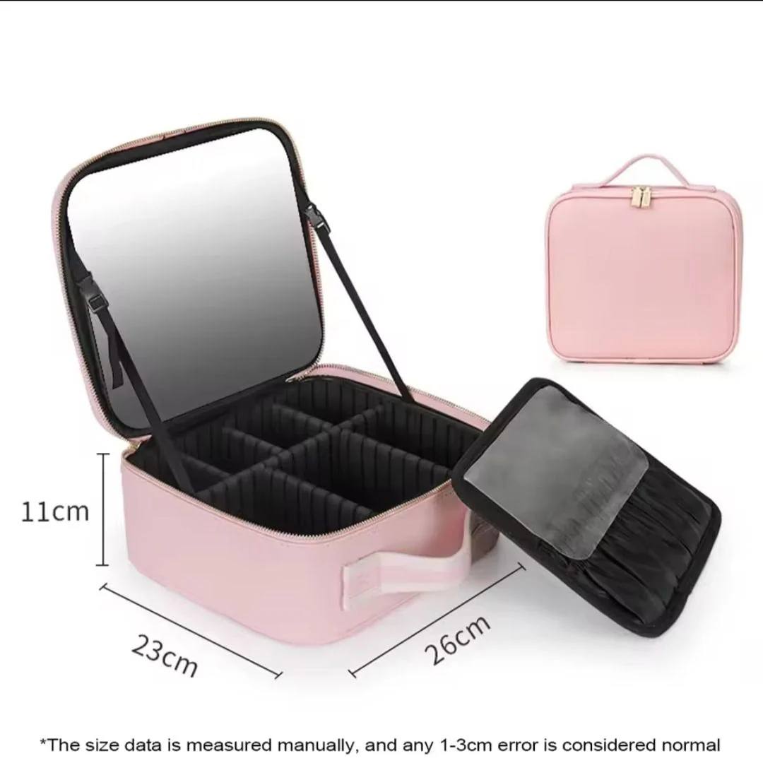 Trousse de maquillage avec miroir lumineux — الوصف 1
